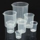 25mL To 250mL Graduated Clear Plastic Beaker Volumetric Container For Laboratory