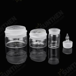 3 Sizes Weighing Bottle Weighing Ground Glass Low Form Volumetric Flask Closed Bottom 3 Sizes Weighing Bottle Weighing Ground Glass Low Form Volumetric Flask Closed Bottom