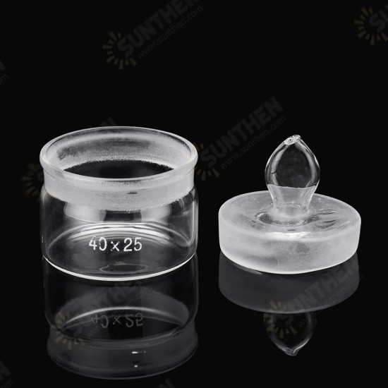 3 Sizes Weighing Bottle Weighing Ground Glass Low Form Volumetric Flask Closed Bottom