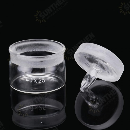 3 Sizes Weighing Bottle Weighing Ground Glass Low Form Volumetric Flask Closed Bottom