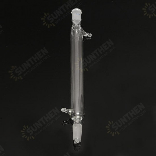 300mm 24/40 Joint Glass Straight Liebig Condenser Tube Lab Laboratory Glassware