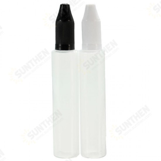 30ml Empty Plastic Squeezable Liquid Dropper Childproof Cap Bottles