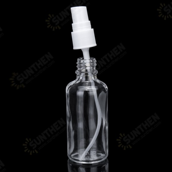 30ml/50ml/100ml Clear Glass Bottle Sprayer Essential Oils Container Spraying Bottle