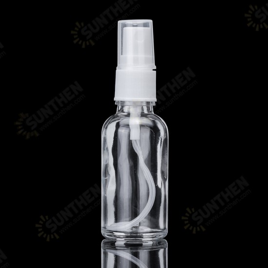 30ml/50ml/100ml Clear Glass Bottle Sprayer Essential Oils Container Spraying Bottle