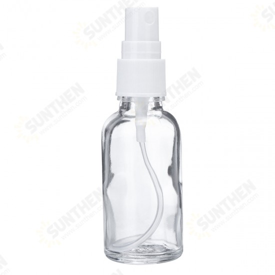 30ml/50ml/100ml Clear Glass Bottle Sprayer Essential Oils Container Spraying Bottle