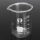 3Pcs 100ml 150ml 250ml Beaker Set Graduated Borosilicate Glass Beaker Volumetric Measuring Lab Glassware
