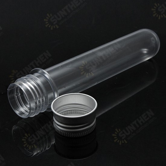 45ml Plastic Lab Round Bottom Test Tube with Metal Screw Cap