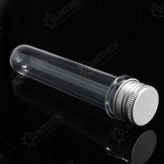 45ml Plastic Lab Round Bottom Test Tube with Metal Screw Cap