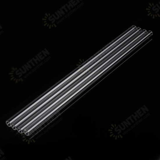 4Pcs 250mm OD 7mm 1.5mm Thick Wall Borosilicate Glass Blowing Tubes