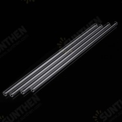 4Pcs 250mm OD 7mm 1.5mm Thick Wall Borosilicate Glass Blowing Tubes 4Pcs 250mm OD 7mm 1.5mm Thick Wall Borosilicate Glass Blowing Tubes