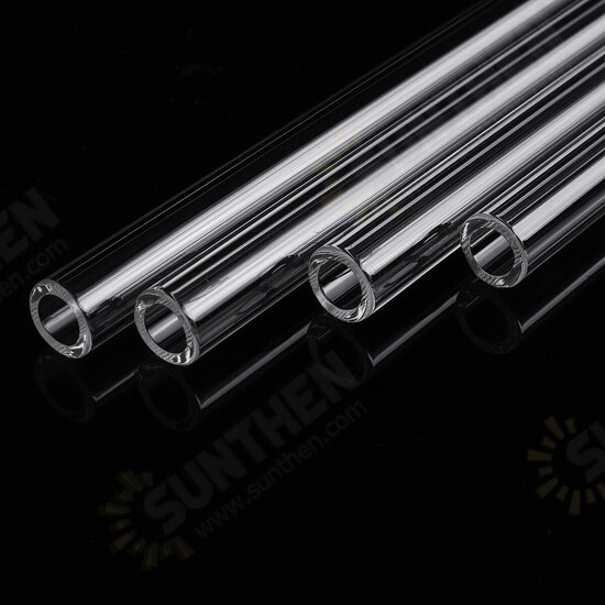 4Pcs 250mm OD 7mm 1.5mm Thick Wall Borosilicate Glass Blowing Tubes