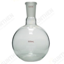 500mL 24/40 Glass Single Neck Round Bottom Flask Laboratory Chemical Boiling Bottle Glassware 500mL 24/40 Glass Single Neck Round Bottom Flask Laboratory Chemical Boiling Bottle Glassware
