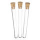 50Pcs 16x150mm 20ml Plastic Test Tube With Stopper Lab Supplies