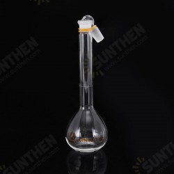 50mL Clear Glass Volumetric Flask w/ Glass Stopper Lab Chemistry Glassware 50mL Clear Glass Volumetric Flask w/ Glass Stopper Lab Chemistry Glassware