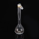 50mL Clear Glass Volumetric Flask w/ Glass Stopper Lab Chemistry Glassware