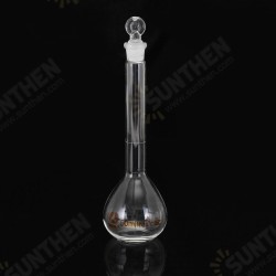 50mL Clear Glass Volumetric Flask w/ Glass Stopper Lab Chemistry Glassware 50mL Clear Glass Volumetric Flask w/ Glass Stopper Lab Chemistry Glassware