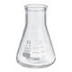 50mL Lab Glass Erlenmeyer Conical Flask Bottle w/ Rim Borosilicate Laboratory Glassware