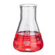 50mL Lab Glass Erlenmeyer Conical Flask Bottle w/ Rim Borosilicate Laboratory Glassware