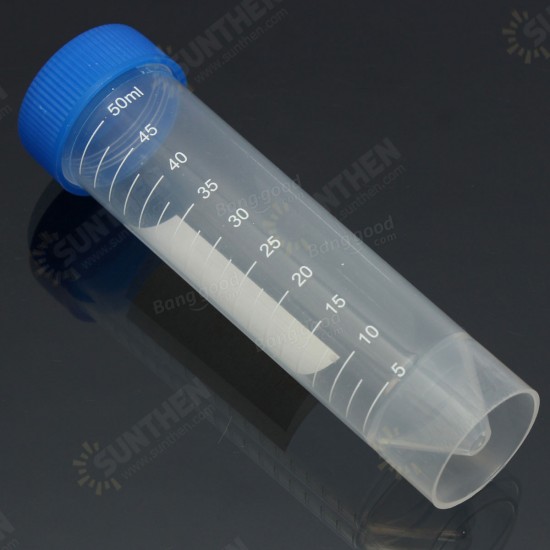 50ml Graduated Plastic Eppendorf Centrifuge Tube Self Standing With Screw Cap