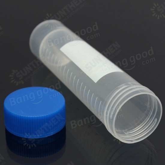 50ml Graduated Plastic Eppendorf Centrifuge Tube Self Standing With Screw Cap