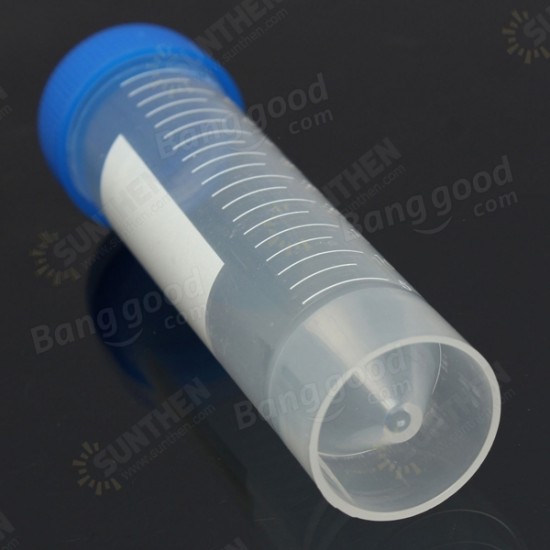 50ml Graduated Plastic Eppendorf Centrifuge Tube Self Standing With Screw Cap