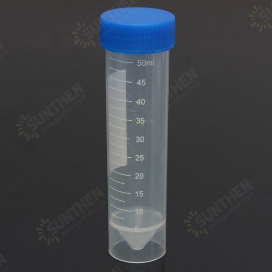 50ml Graduated Plastic Eppendorf Centrifuge Tube Self Standing With Screw Cap