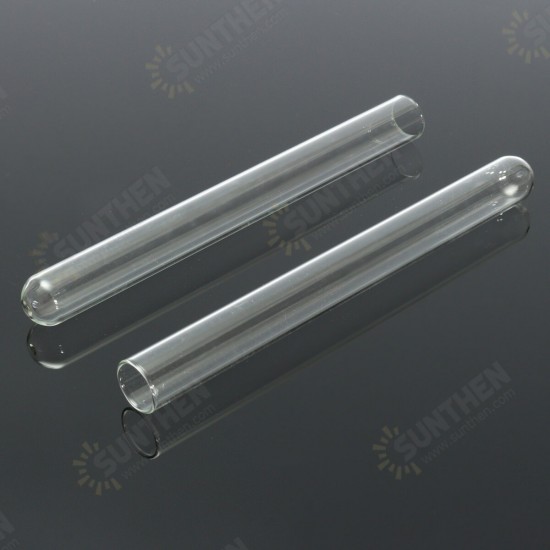 5Pcs Transparent Lab Borosilicate Glass Test Tube in Diffrent Size for Laboratory