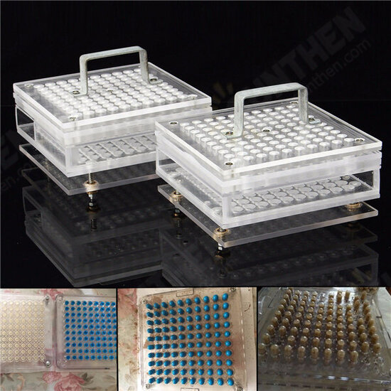 6Pcs Plexiglass 100 Holes Capsule Filler Capsule Filling Machine Tool