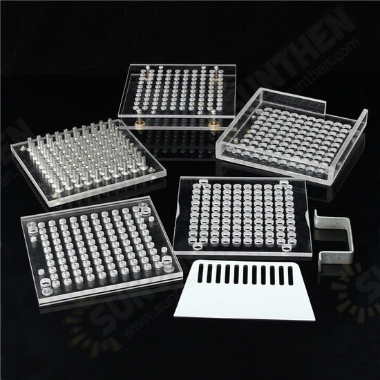 6Pcs Plexiglass 100 Holes Capsule Filler Capsule Filling Machine Tool