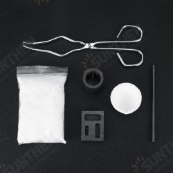 6Pcs Torch Melting Kit Graphite Crucible Tong Rod Graphite Ingot Mold Set 6Pcs Torch Melting Kit Graphite Crucible Tong Rod Graphite Ingot Mold Set