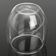 80ml Clear Glass Double Wall Mug Cup Insulated Thermal Office Tea Drinking Tea Container