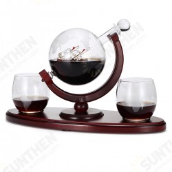 850ml Glass Decanter Bottle Carafe Kit w/ 2 Drinking Mug For Spirit Tea 850ml Glass Decanter Bottle Carafe Kit w/ 2 Drinking Mug For Spirit Tea