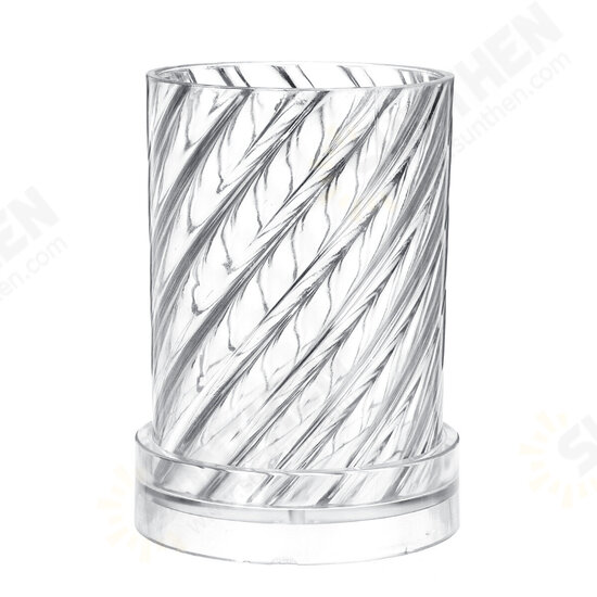 DIY Candle Molds Spiral Stripes Cylinder Handmade Soap Mould Craft Making Tool