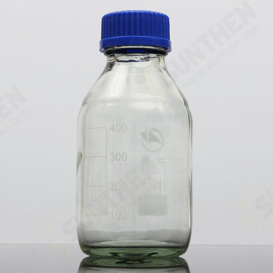 Experiment Glass Reagent Bottles Blue Screw Cap 100ml 250ml 500ml 1000ml