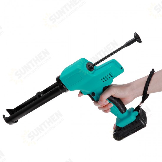 Double Tube Automatic Electric Caulking Machine Heat Hot Melt Filling Sealing Glue Guns W/ 1/2 Battery