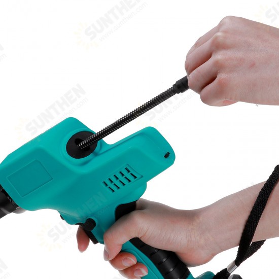 Double Tube Automatic Electric Caulking Machine Heat Hot Melt Filling Sealing Glue Guns W/ 1/2 Battery