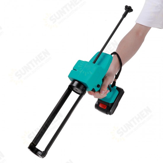 Double Tube Automatic Electric Caulking Machine Heat Hot Melt Filling Sealing Glue Guns W/ 1/2 Battery