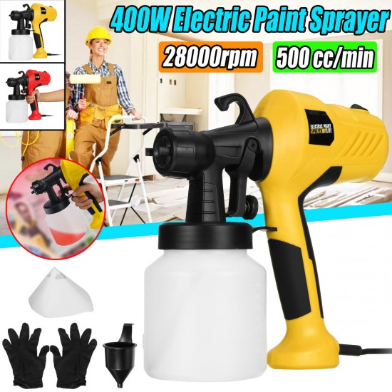 Electric Spray Paint Sprayer Compressor for Car Wood Wall with Flow Control