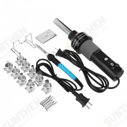 Handheld Mini 60W LCD Digital Display Hot Air Guns Soldering Iron Portable for DIY Embossing Shrink Wrapping Drying Paint Hot Air Blower Heat Tool