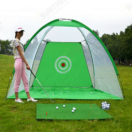 1M/3M Foldable Golf Practice Net Golf Hitting Cage Indoor Outdoor Garden Grassland Golf Chipping Club Training Aids Tent