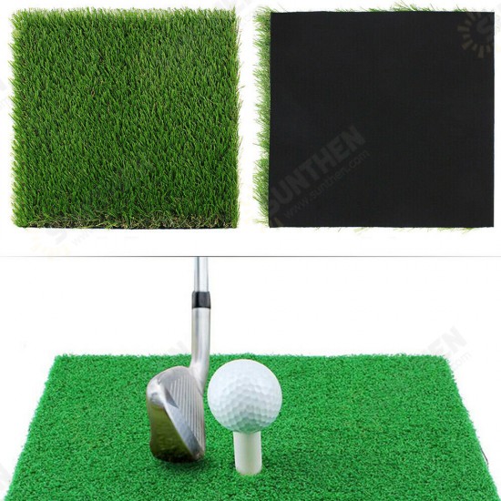 1x1.25m Golf Grass Mat Practice Training Lawn Mat Golf Hitting Mat with Tees Durable Golf Pad