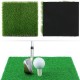 1x1.25m Golf Grass Mat Practice Training Lawn Mat Golf Hitting Mat with Tees Durable Golf Pad