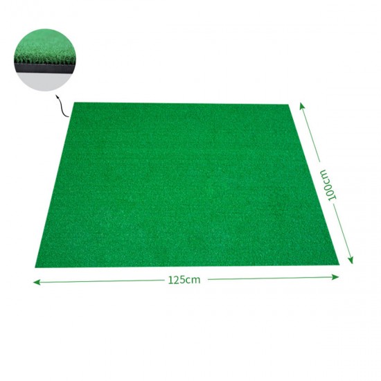 1x1.25m Golf Grass Mat Practice Training Lawn Mat Golf Hitting Mat with Tees Durable Golf Pad