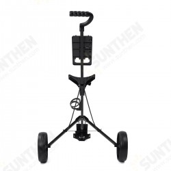 2 Wheel Golf Push Cart Outdoor Foldable Golf Trailer Lightweight Adjustable Handle Golf Carrier Golf Trolley Sport Equipment