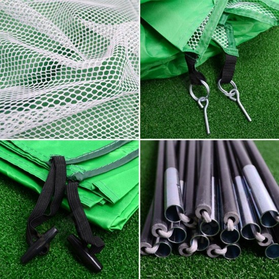 200x140cm Foldable Easy Golf Hitting Cage Practice Net Club Trainer Golf Training Net Sport Aid Mat Driver Iron