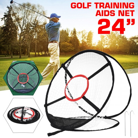 24'' Indoor Outdoor Garden Golf Training Net Golf Practice Net Chipping Net Golf Aid
