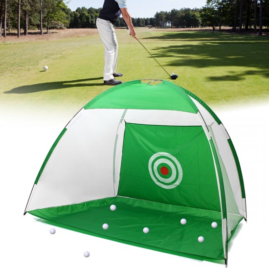 3M Golf Training Net Portable Foldable Practice Golf Chipping Net Hitting Cage Trainer Indoor Outdoor Garden Grassland Tent Golf Aids Equipment