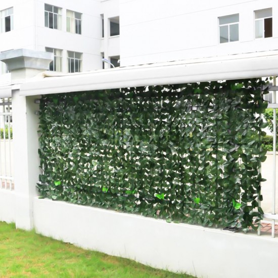 3Mx1M Artificial Faux Ivy Leaf Privacy Fence Screen Decor Panels Hedge Garden Outdoor Wall Cover