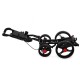 4 Wheel Folding Golf Pull Push Cart Golf Trolley Golf Bag with Umbrella Cup Holder Outdoor Team Sport