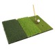 64*41CM 3-in-1 Golf Hitting Mat Multi-Function Tri-Turf Golf Practice Training for Chipping Practice Indoor/Outdoor Golf Training Tools